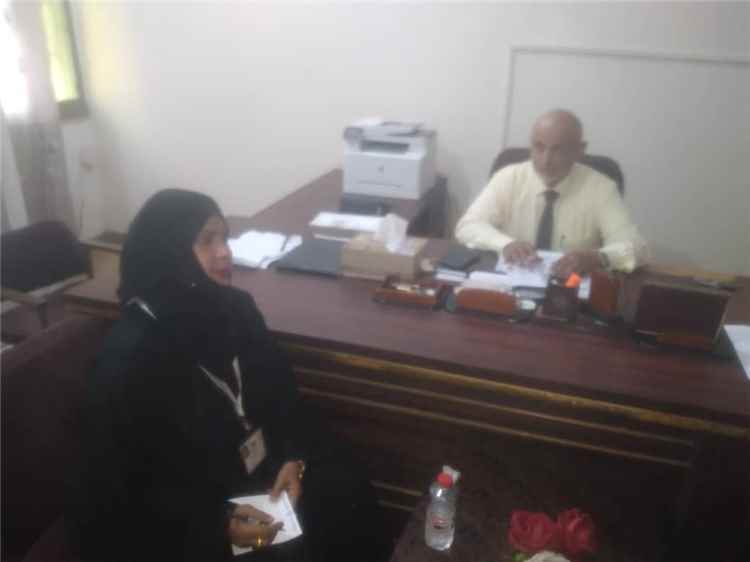 مدير عام مستشفى الأمراض النفسية يلتقي رئيسة مؤسسة هنادي للتنمية الإنسانية