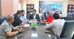 وكيل عدن يلتقي بعثة المنتخب الوطني للقوة ومصارعة الذراعين قبيل مشاركتها في بطولة العالم لمصارعة الذراعين في جمهورية الهند